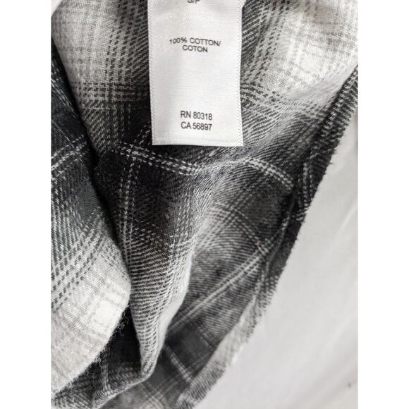 Lucky Brand Flannel Shirt S Black Plaid 7MS4000‎ Humboldt Woven Western Classic - Picture 6 of 11